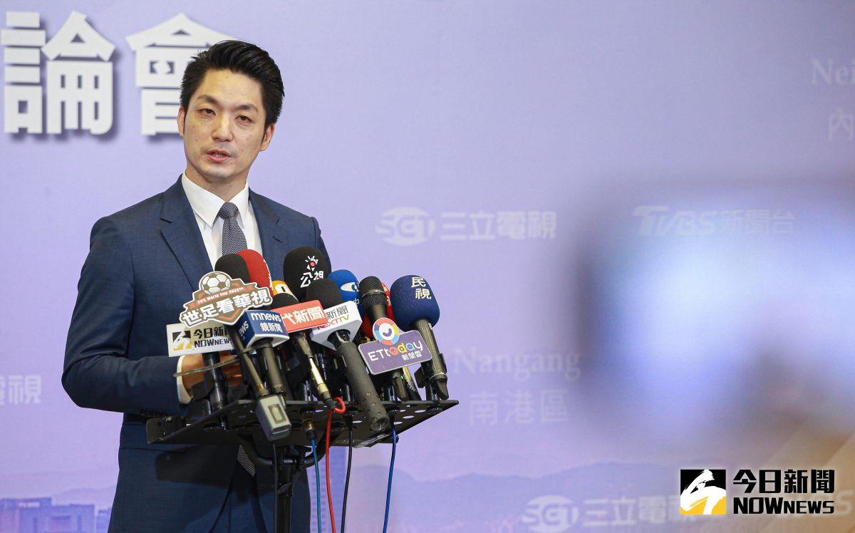 ▲國民黨台北市長候選人蔣萬安宣布請辭立委。（資料照／記者葉政勳攝）