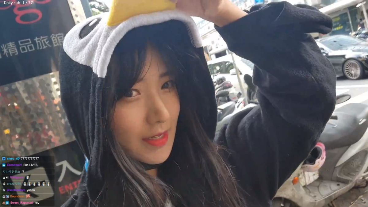 ▲睽違兩年半，企鵝妹再度回到台灣旅行，掀起台灣粉絲熱議。（圖／翻攝自企鵝妹Jinny Twitch）