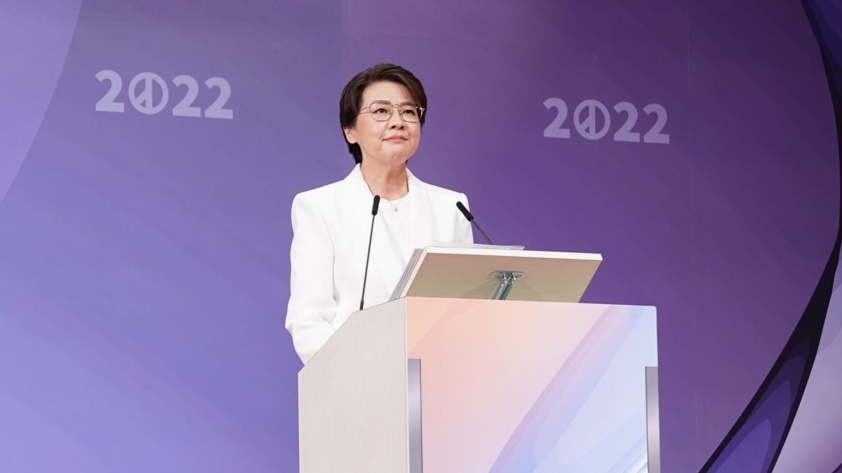 ▲無黨籍台北市長候選人黃珊珊於辯論結論中表示，台北市「不能走回頭路」，如果要擺脫藍綠，就靠民眾的這一票。（圖／主辦單位提供）