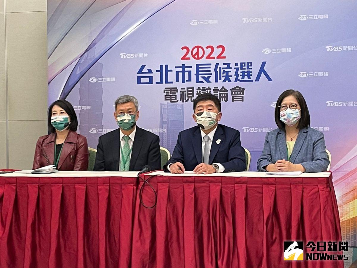 ▲陳時中於辯論會後記者會中表示，自己盡力了，打分數的工作就留給大家。（圖／記者黃宣尹攝，2022.11.05）