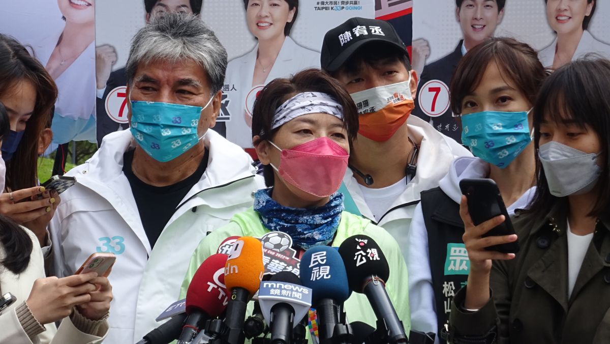 ▲民進黨候選人陳時中稱「最想公布疫苗合約資訊」，無黨籍台北市長候選人黃珊珊表示匪夷所思。（圖／記者呂炯昌攝，2022.11.06）