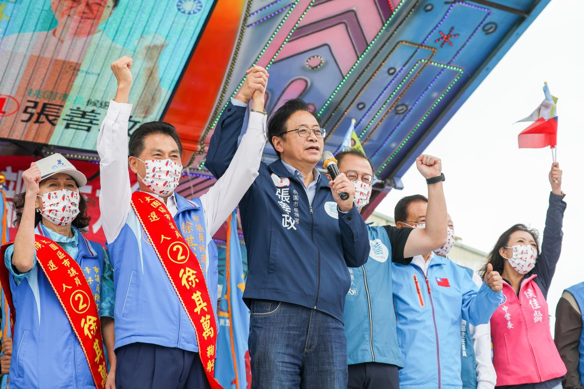 ▲國民黨桃園市長候選人張善政今（5日）中午出席市議員候選人徐其萬大園聯合競選總部成立大會。（圖／資料照片）