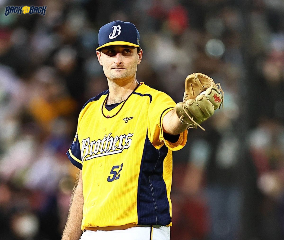 ▲中信兄弟洋投泰樂。（兄弟提供）