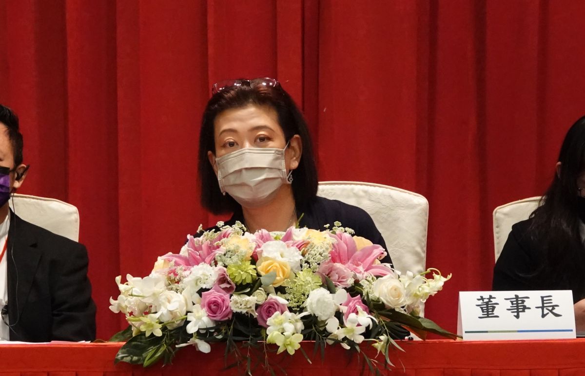 ▲台開股東臨時會7日登場，但因出席人數不足以致流會。圖為董座邱于芸。（圖／台開提供）