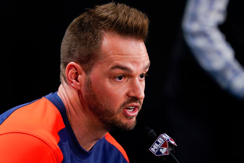 ▲休士頓太空人抗癌鬥士Trey Mancini（圖／美聯社／達志影像）