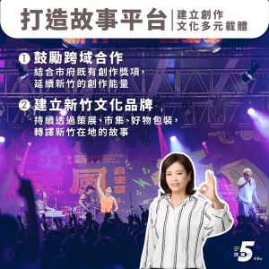 沈慧虹公布文化政見,將以3面向建構新竹文化。 ▲沈慧虹公布文化政見,將以3面向建構新竹文化。(圖/沈慧虹辦公室提供)