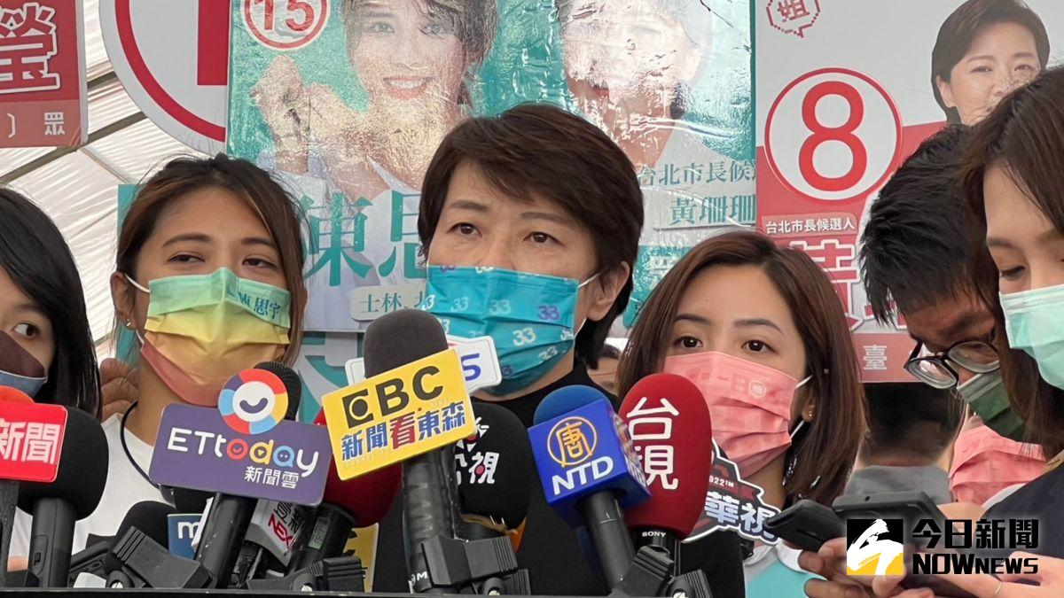 ▲針對民進黨聯合北北基桃首長候選人，提出1200交通月票政見，台北市長候選人黃珊珊9日再度批評，表示不要只為了爭取這次選舉的勝利而亂開支票。（圖／記者丁上程攝，2022.11.09）