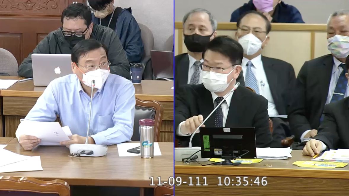 ▲國民黨立委曾銘宗質詢調查局長王俊力（圖／翻攝國會頻道）