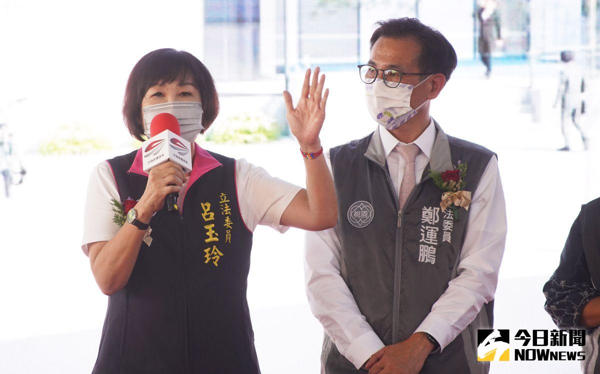 ▲呂玉玲表示，希望人口有55.6萬人，是全桃園市第三大城市的平鎮，要有一個像是台北或是新北板新車站那樣的大站，而不是一個通勤車站。（圖／記者李春台攝，2022.11.09）