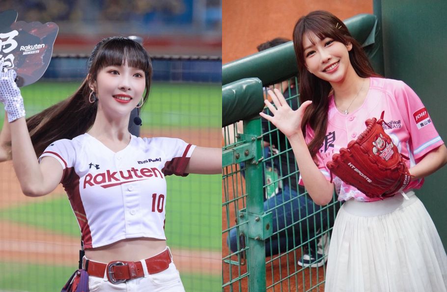 ▲「樂天女孩」Rina、Kira在場邊和球迷打招呼，竟遇到「鹹豬手」趁亂十指緊扣，讓Kira氣得大罵「變態行為」。（圖／翻攝自Rina、Kira IG）