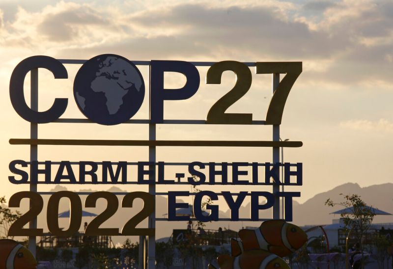 ▲聯合國氣候峰會（COP27 ）本屆目標聚焦氣候正義的補償損害與堅守攝氏1.5度防線。（圖／美聯社／達志影像）