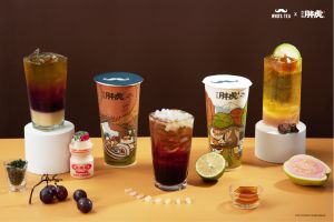 16家手搖飲雙11「買1送1」整理包 0元喝紅茶、1元喝珍奶 ▲鬍子茶Who's Tea x「我不是胖虎」聯名系列秋香果系飲品。(圖/序序茶提供)