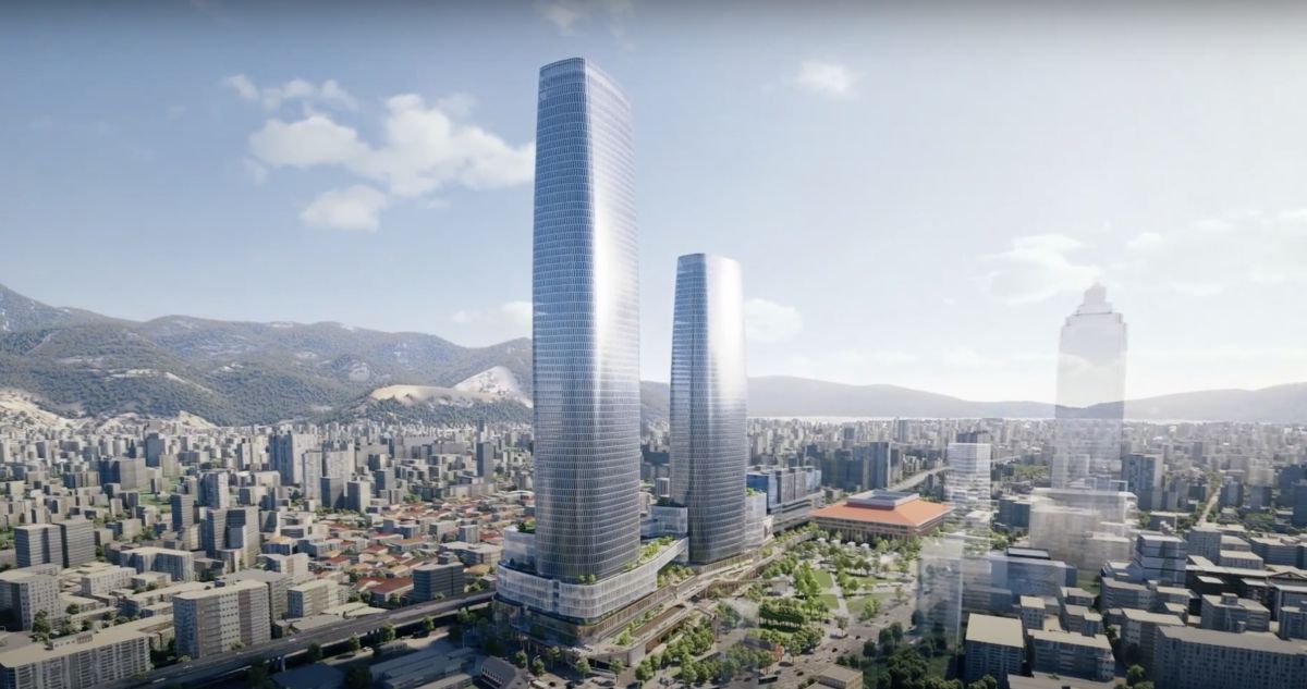 ▲台北雙星新建工程今日正式啟動，預計2027年完工，兩棟高度分別為289公尺和369公尺的塔樓，將成為台灣首座雙子星大樓，也是台北市西區的新地標。（圖／翻攝台北雙星宣傳影片）