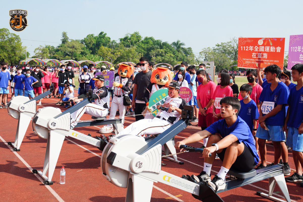 ▲統一獅前進校園推廣112年台南全運會(圖/統一獅球團提供)