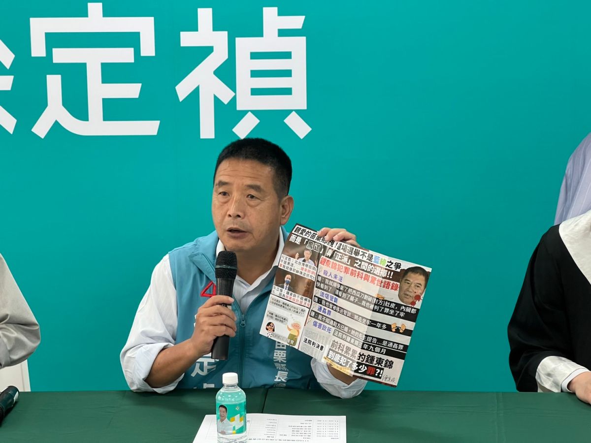 ▲徐定禎表示，鍾東錦深怕自己的不法事證被更多鄉親知道，才會大動作阻撓文宣發放工作。（圖／徐定禎辦公室提供）