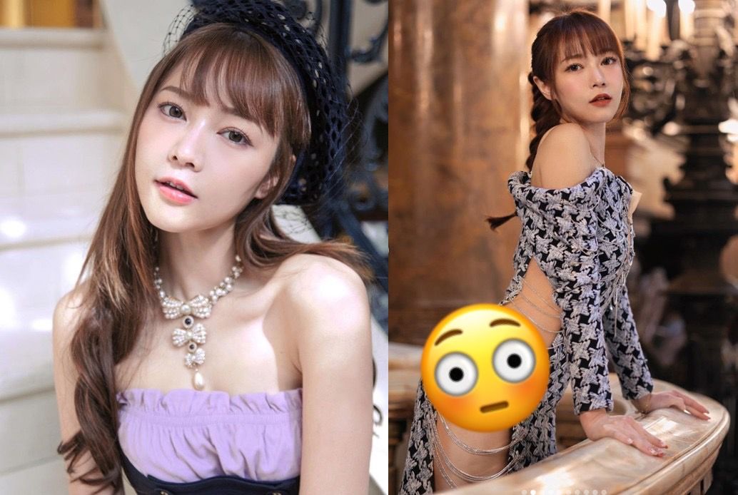 ▲被封為「港版三上悠亞」的香港服裝設計師、辣模簡幗儀，穿著側邊全開的超猛長禮服，露出傲人上圍、超神S曲線、臀部和白皙美腿。（圖／翻攝自IG＠liliankan）