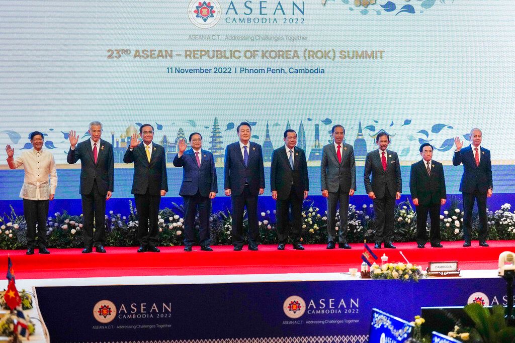 ▲東協峰會11日登場，美國與印度12日跟上中國的腳步，將與東協的關係正式升級為「全面戰略夥伴關係」。（圖／美聯社／達志影像）