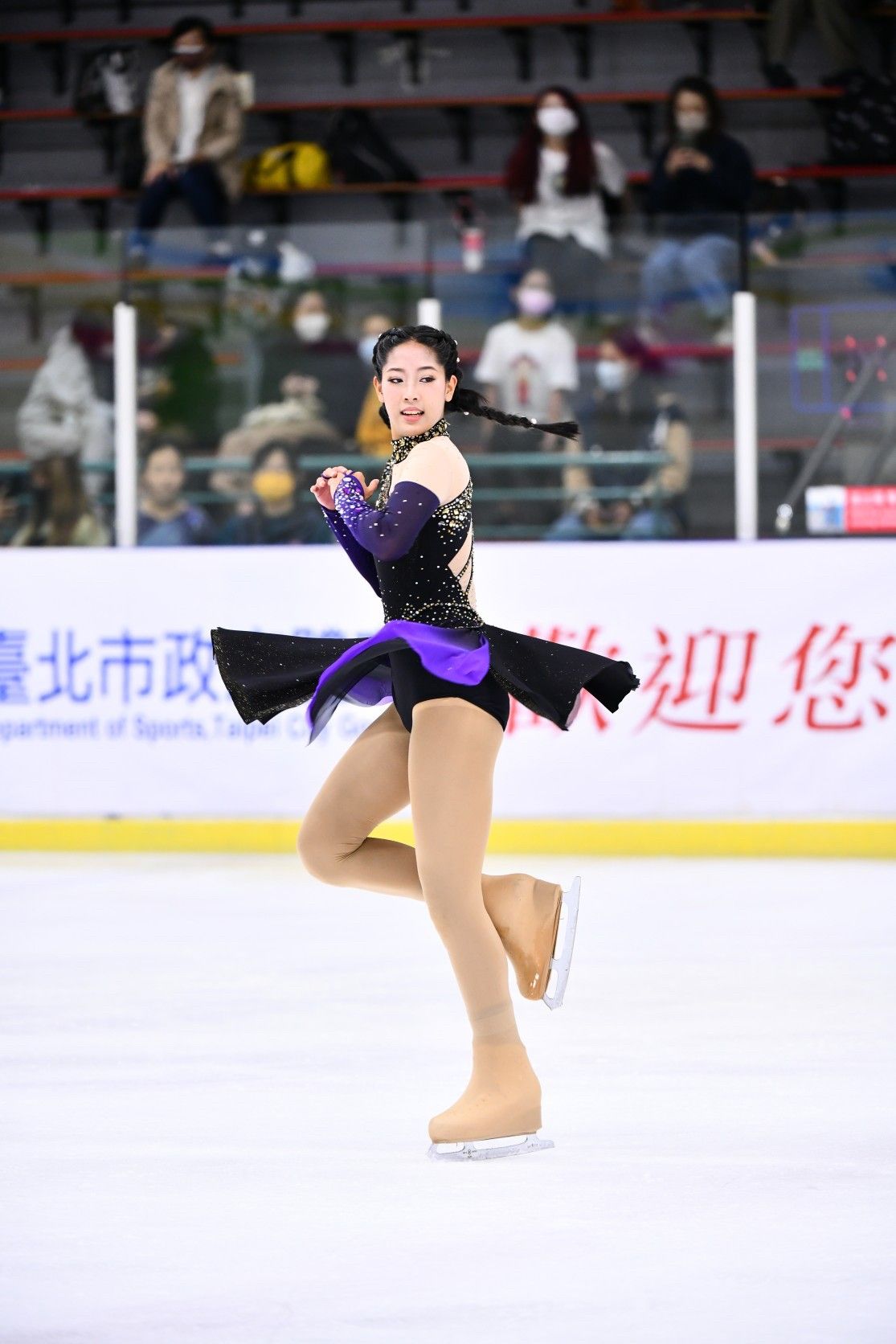 ▲陳禹璇Riona榮獲台北市中正盃滑冰錦標賽雙料冠軍 。(照片提供STARFiSH Agent星予運動經紀)