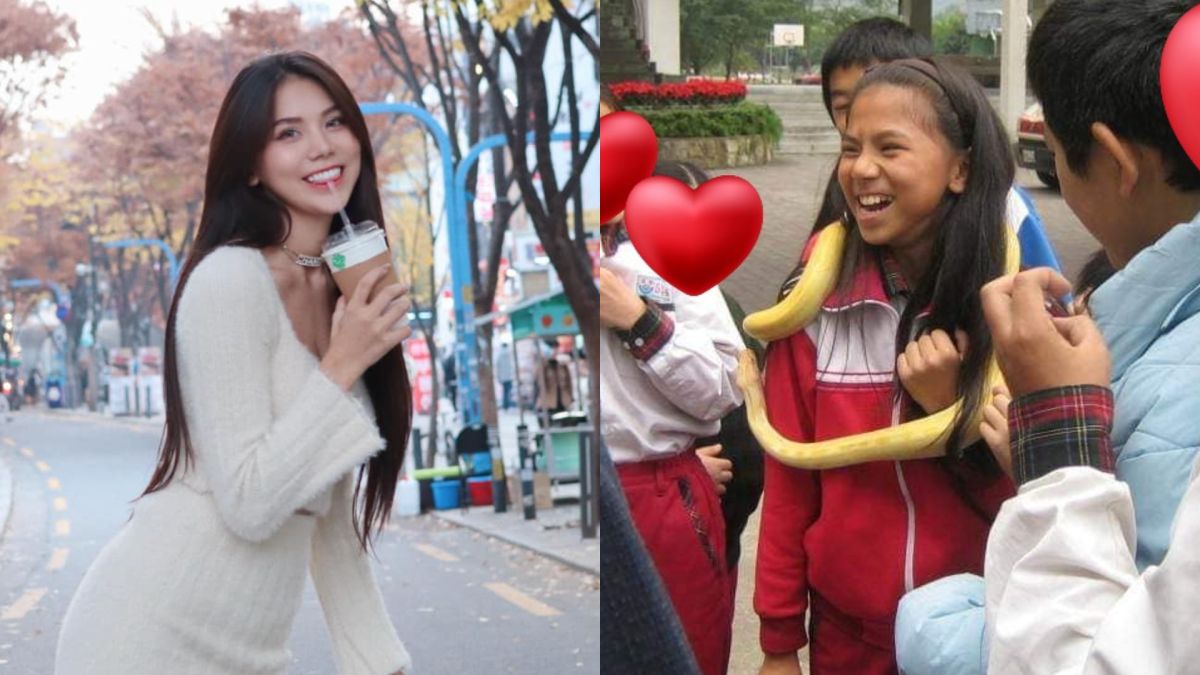 ▲蕾菈曬出國小的照片，結果自己反而先笑翻。（圖／翻攝自蕾菈臉書）