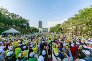 沈慧虹今日新竹孔廟廣舉舉行「新竹光榮5力全開」造勢,現場超過5000人力挺。 ▲沈慧虹今日新竹孔廟廣舉舉行「新竹光榮5力全開」造勢,現場超過5000人力挺。(圖/民進黨提供)