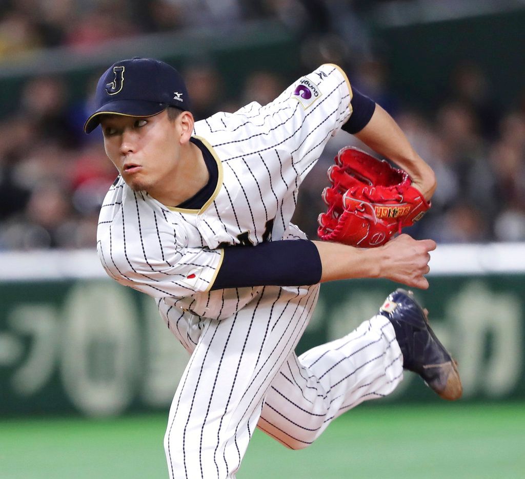 ▲日本武士隊王牌投手千賀滉大（圖／美聯社／達志影像）