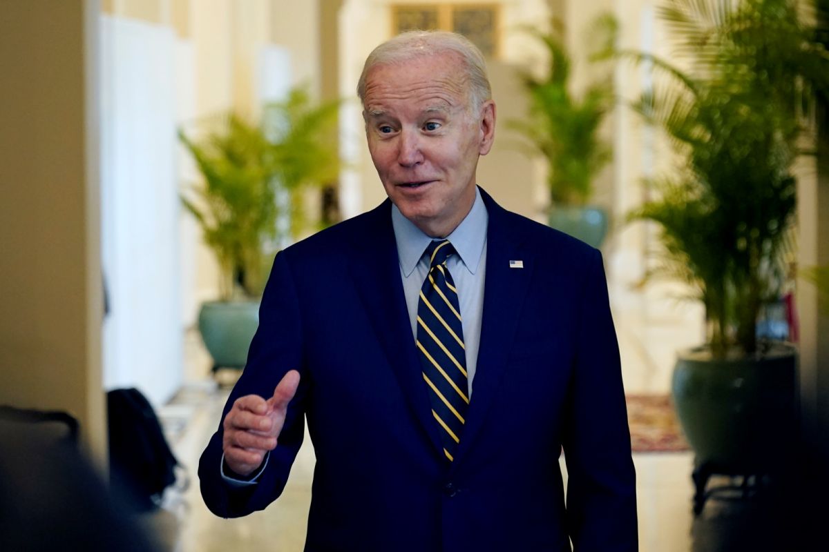 ▲美國總統拜登在與日、韓、澳領袖的會談時，都談及必須維護台海和平穩定。（圖／美聯社／達志影像）