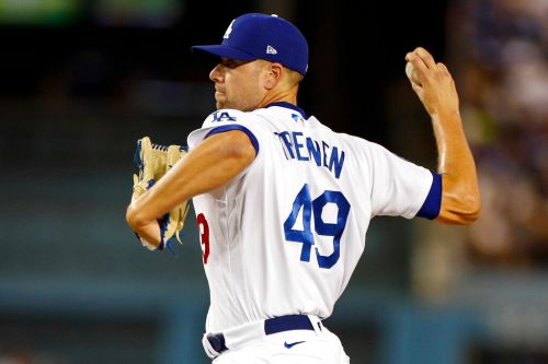 ▲道奇隊牛棚大將Blake Treinen受傷，牛棚戰力岌岌可危，若未及時補強，恐嚴重衝擊爭奪世界大賽冠軍的機會。（圖／美聯社／達志影像）