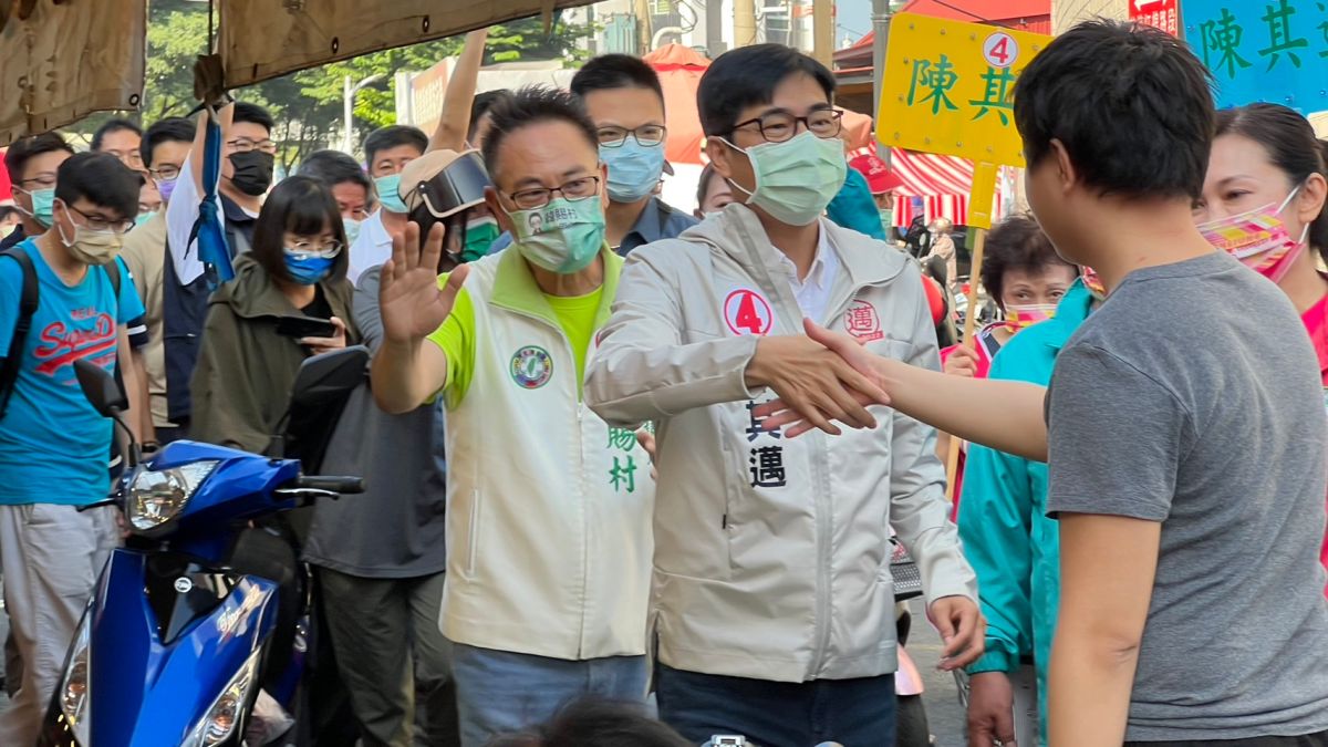 ▲陳其邁強調，不管是從就業，到薪資實質的成長，市府都非常努力、非常打拚。（圖／陳其邁競辦提供）