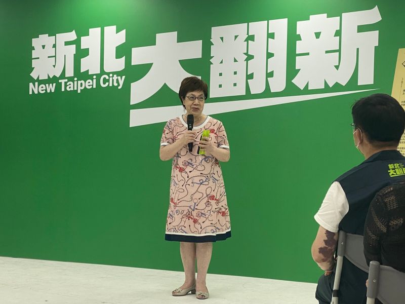 ▲李登輝基金會董事長李安妮出席記者會,力挺林佳龍參選新北市長,稱其所推出的政見都足此參選總統。(圖/記者陳威叡攝,2022.11.28)
