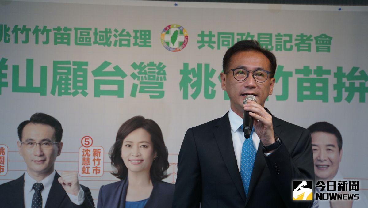 ▲民進黨桃園市長候選人鄭運鵬表示，協助桃園市長鄭文燦解決很多市政上的問題。(圖／記者呂炯昌攝)