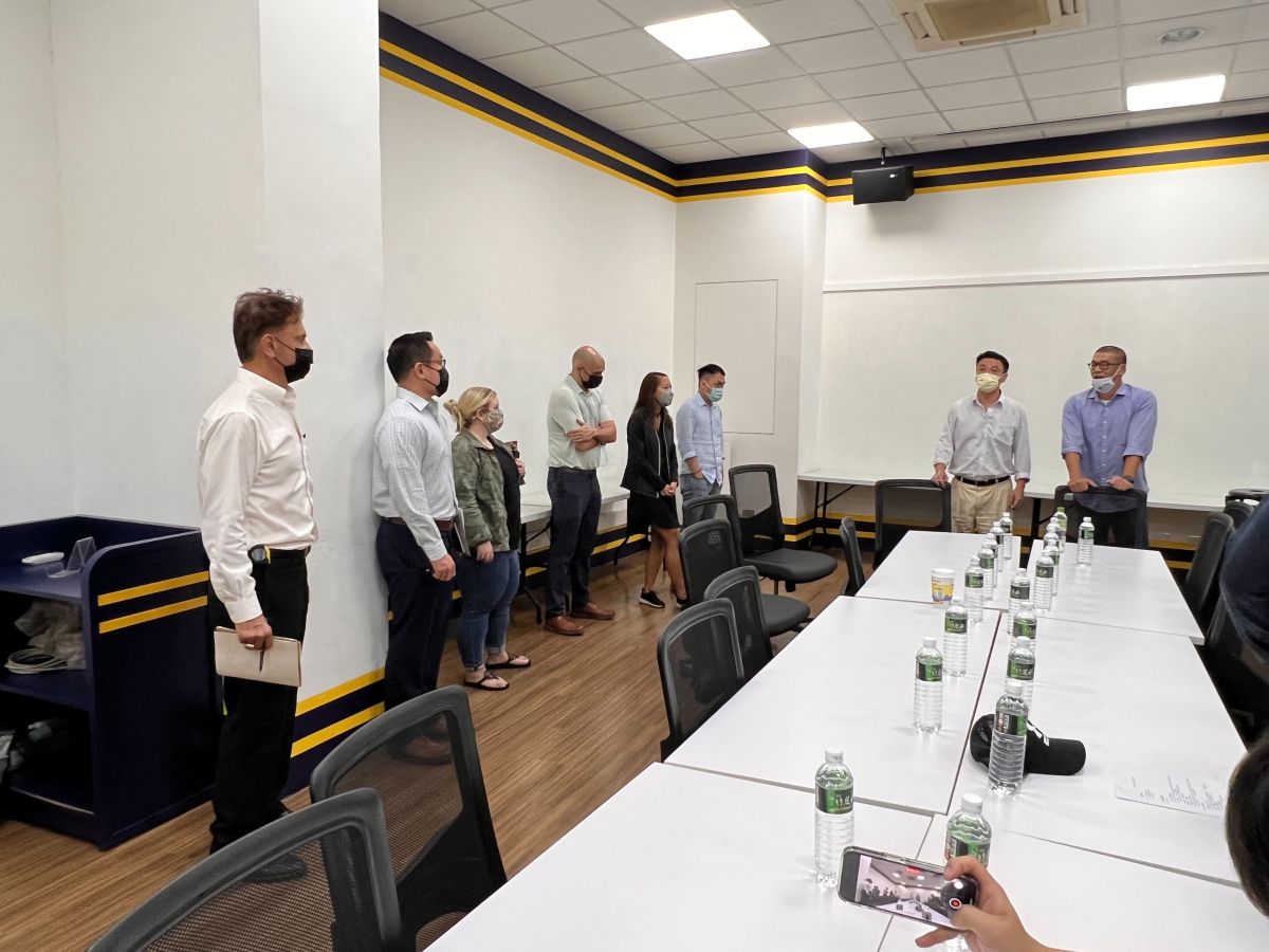 ▲大聯盟國際組今到台中洲際棒球場場勘經典賽場地(圖/記者簡名杉攝)