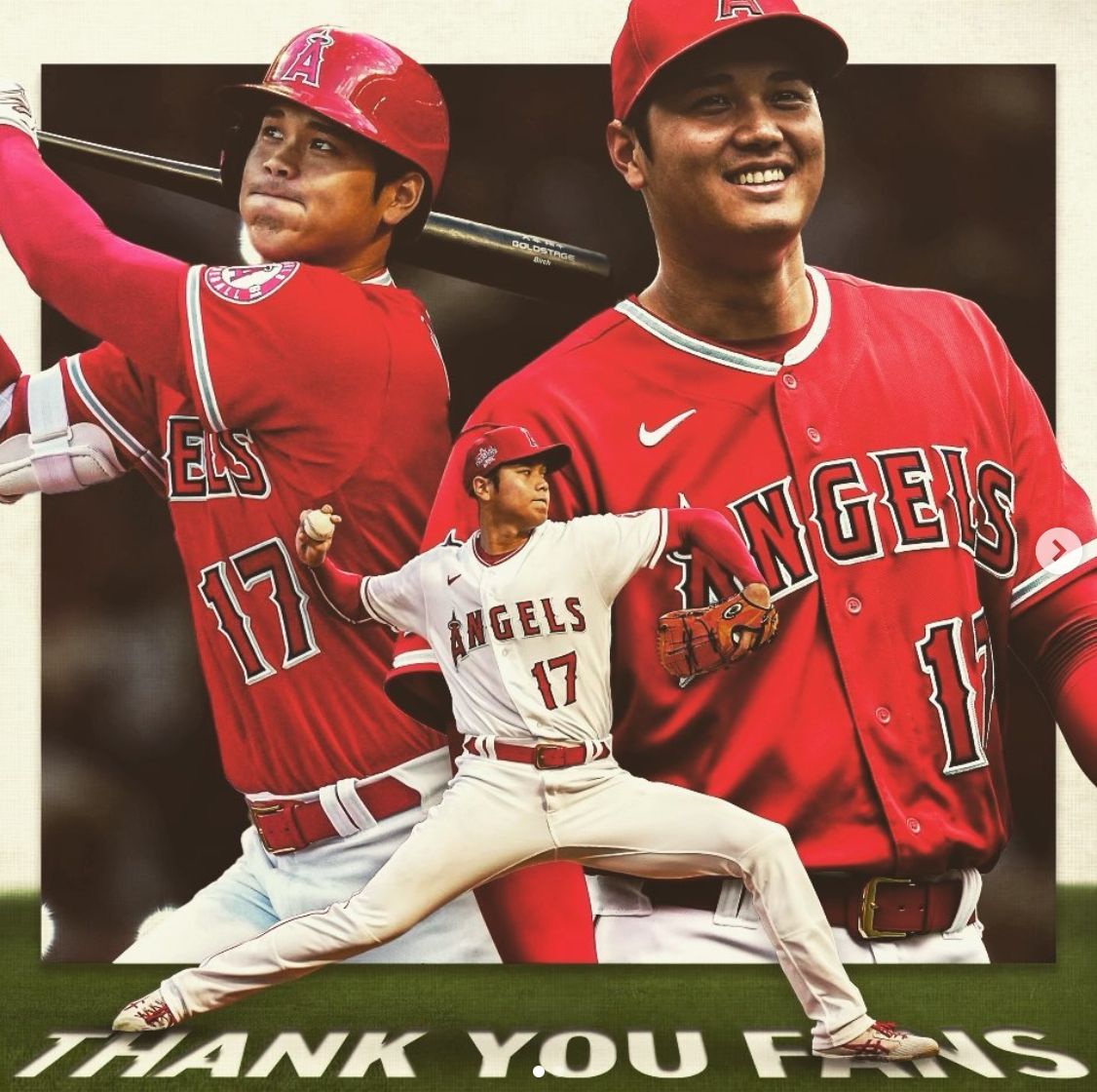 ▲大谷翔平於IG發文感謝粉絲(圖/大谷翔平IG)