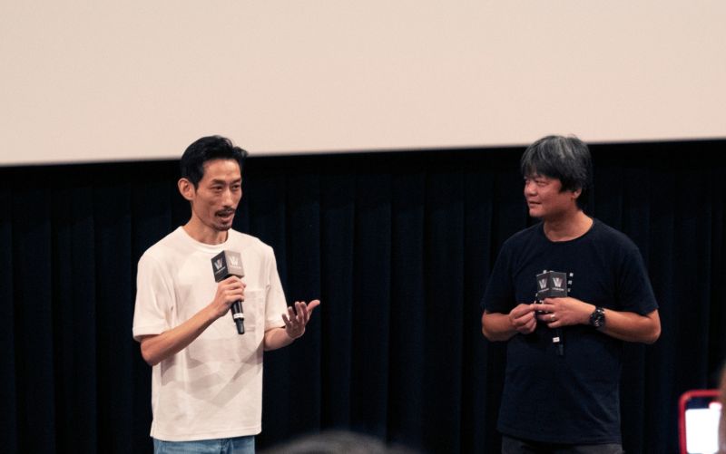 ▲演員陳竹昇（左）與導演姚宏易參與映後QA活動。（圖／三乘影像事務所提供）