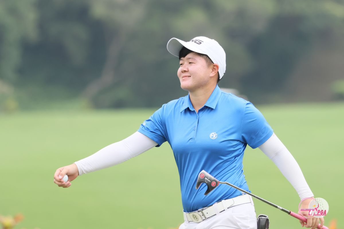 ▲石澄璇以兩回合總桿140桿(-4)，暫並列第二(TLPGA提供)