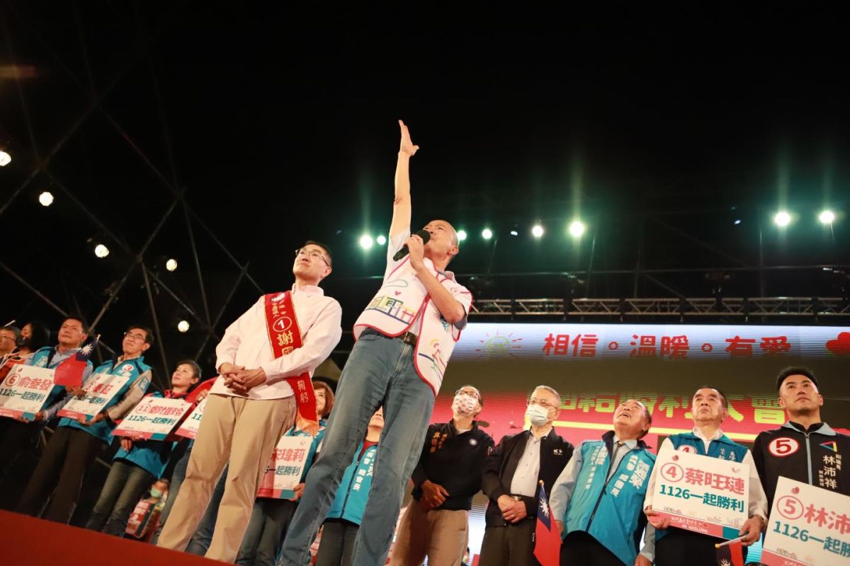 ▲韓國瑜替謝國樑站台的錯誤發言遭到基隆市政府打臉。（圖／翻攝自謝國樑臉書）