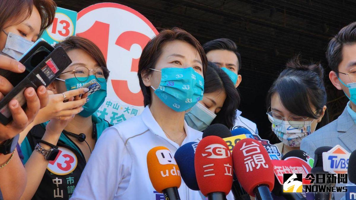 ▲台北市長候選人黃珊珊19日表示，陳時中應該說清楚「背後站的那些人」，不然最後即使當選台北市長，恐怕也只會變成傀儡而已。（圖／記者丁上程攝，2022.11.19）