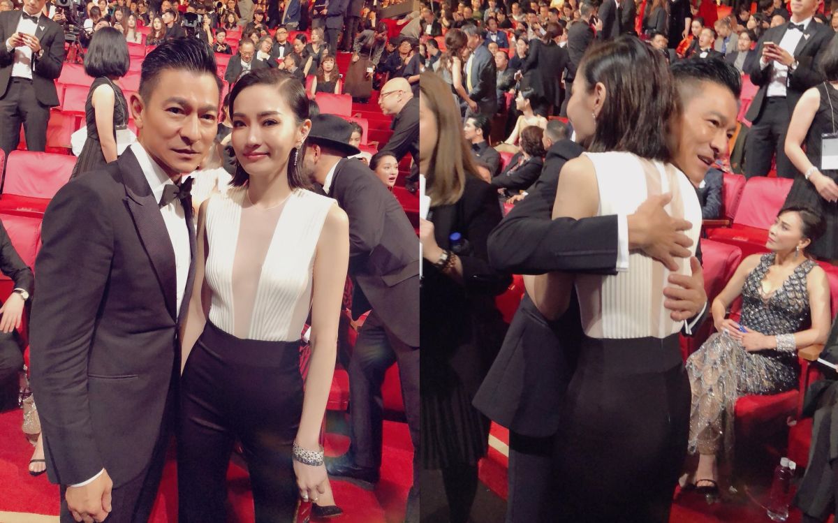 ▲謝金燕曬出4年前與劉德華合影，惋惜還沒當上「華嫂」。（圖／翻攝自謝金燕FB）