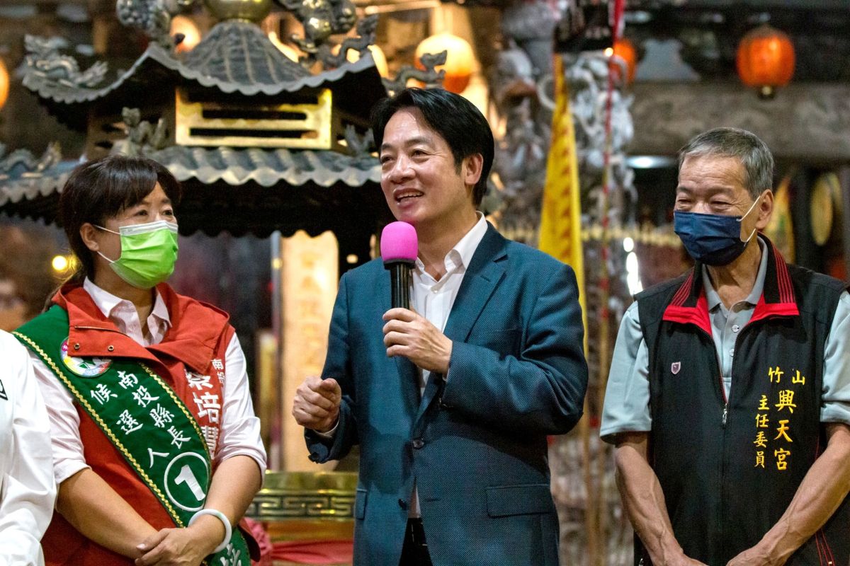 ▲蔡培慧參選南投縣長，力拚終結當地國民黨爭議不斷的多年執政。（圖／翻攝自賴清德臉書）