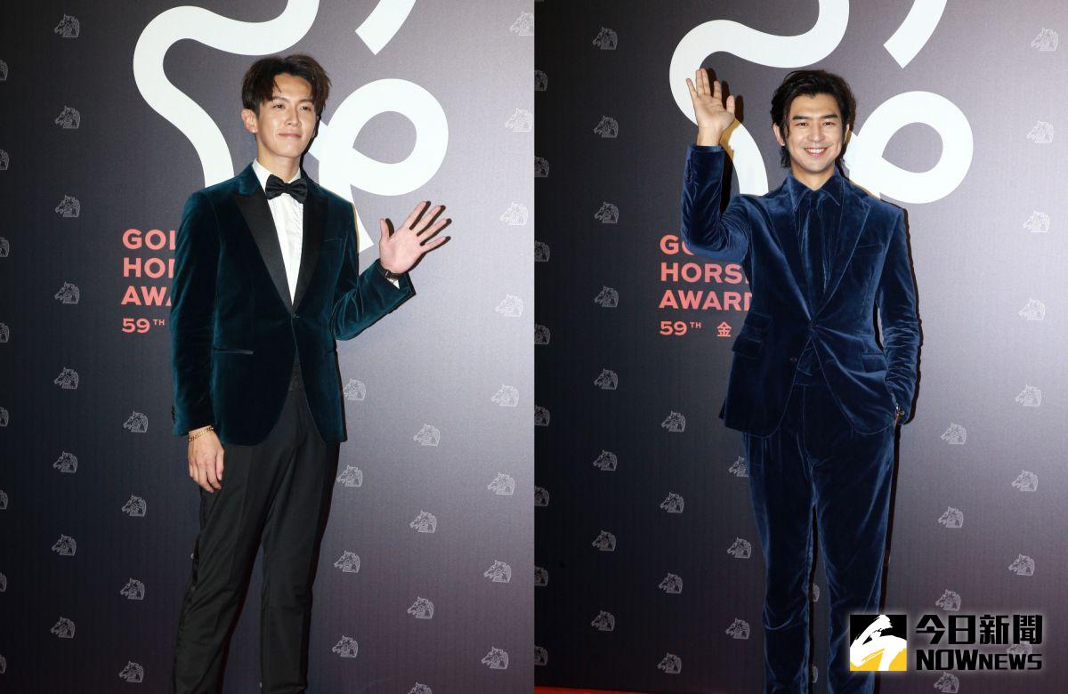 ▲柯震東（左）用導演身分調侃陳柏霖（右）。（圖／NOWnews攝影中心）