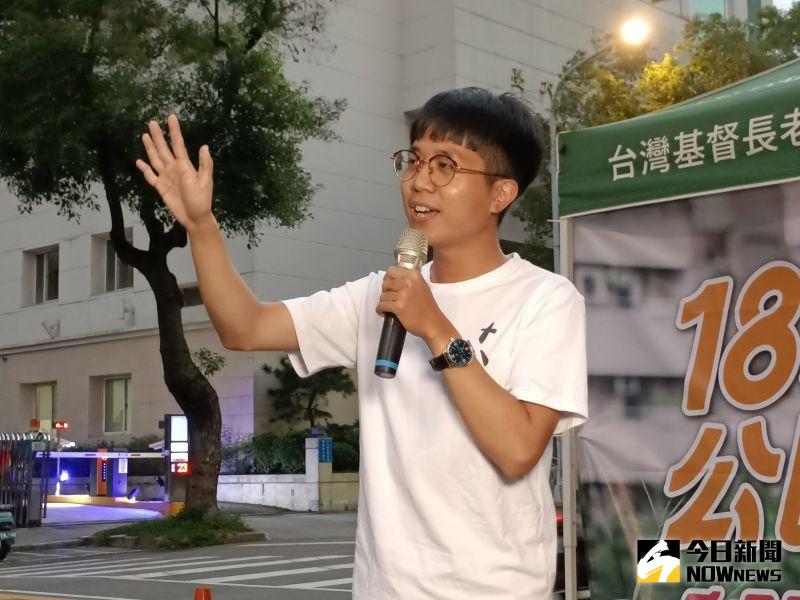 ▲台灣青年民主協會理事長張育萌表示，「我們來跟大家說年輕人不是不關注政治，是過去的政治環境對於年輕人不太友善」。（圖／記者許若茵攝，2022.11.19）
