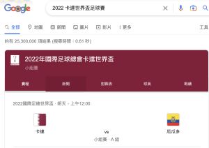 Google世足(圖/翻攝Google) ▲Google世足(圖/翻攝Google)