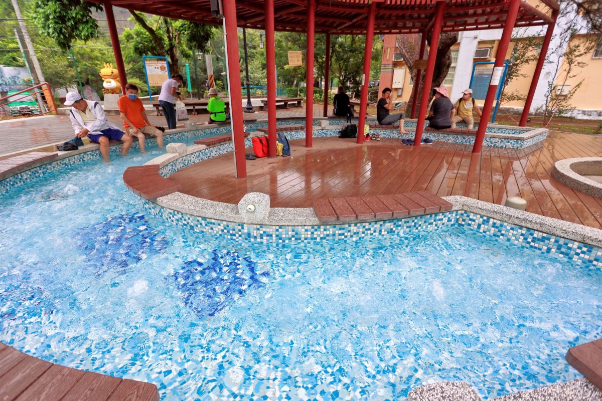 ▲谷關溫泉廣場(圖／觀旅局提供2022.11.20)