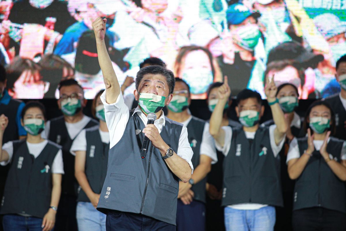 ▲陳時中表示唯有贏得2022才能守住2024，不能讓總統蔡英文失望。（圖／記者葉政勳攝，2022.11.20）