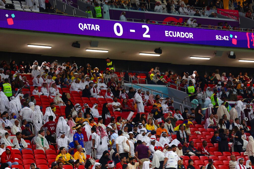 ▲卡達成為史上最難堪的地主國。（圖／美聯社／達志影像）