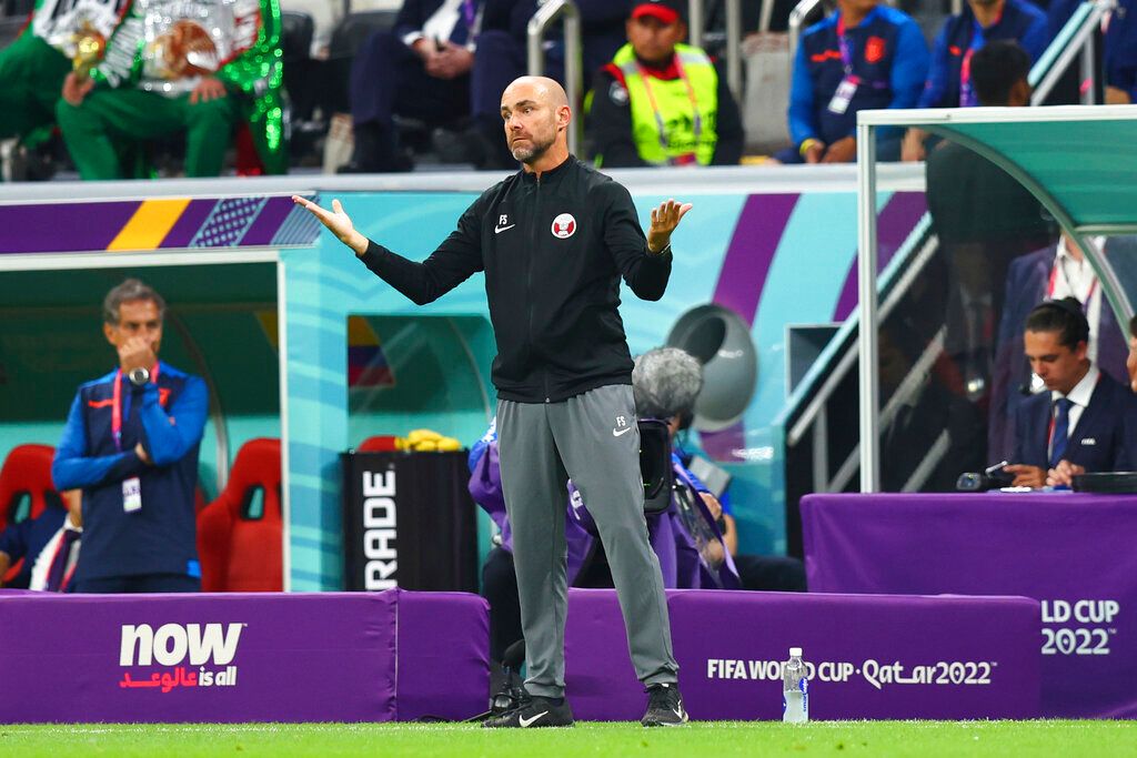 ▲卡達男足主帥Felix Sanchez。（圖／美聯社／達志影像）