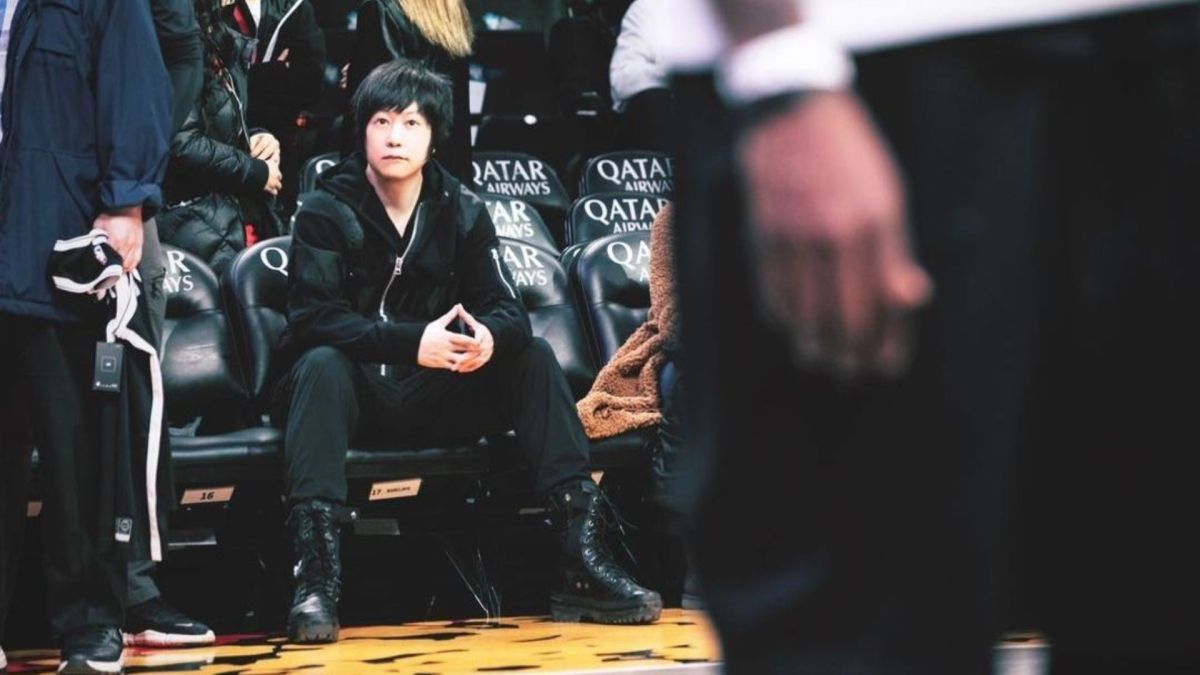 ▲五月天阿信現身NBA籃網主場看球。（圖／翻攝自阿信IG）