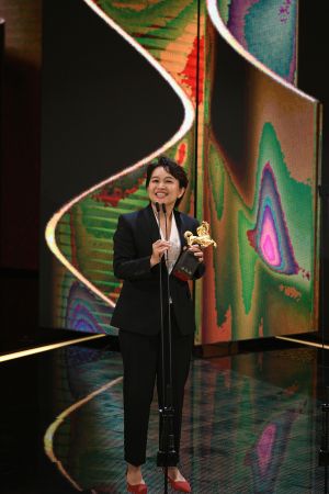 李念修以「講話沒有在聽」榮獲第59屆金馬獎最佳劇情短片 ▲李念修以「講話沒有在聽」榮獲第59屆金馬獎最佳劇情短片(圖/金馬執委會提供)