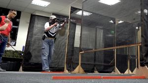 ▲國際防衛手槍協會（IDPA）台灣官方俱樂部學員訓練