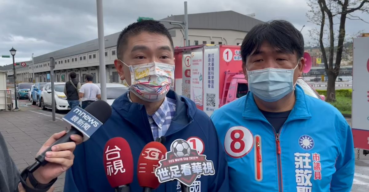 ▲謝國樑今上午受訪表示，若他勝選會向林右昌請教，延續其執政好的部分，並將林當作市政上的前輩，大家都是為基隆好。（圖／謝國樑辦公室提供）