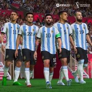 ▲EA再度透過今年推出的《FIFA 23》模擬本屆世界盃，最終預測冠軍隊伍是阿根廷。（圖／Twitter@EASPORTSFIFA）
